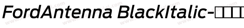 FordAntenna BlackItalic字体转换